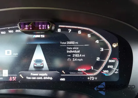 2021 BMW M5 z USA, uszkodzony, nr VIN WBS83CH05MCF71418